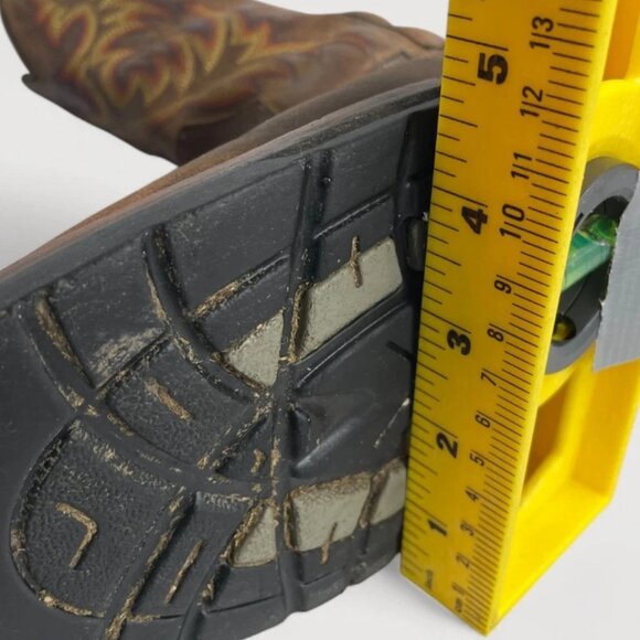 Justin WK4686 Driller Work Leather Square Toe Western Cowboy Boots Men's 7.5 D - Picture 11 of 12